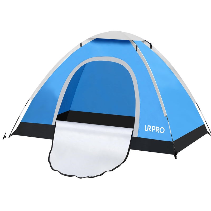 URPRO Portable Camping Tent, 2 Person Lightweight Tent,Waterproof Windproof, UV Protection, Perfect for Beach, Outdoor, Traveling,Hiking,Camping, Hunting, Fishing, etc - Image 1
